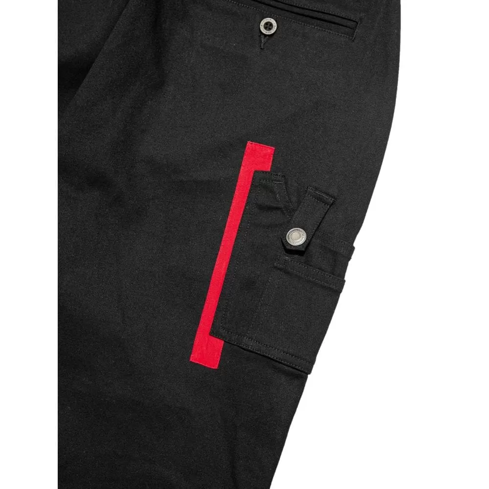 CLOT TEE TAPERED DRAWRING PANTS-BLACK