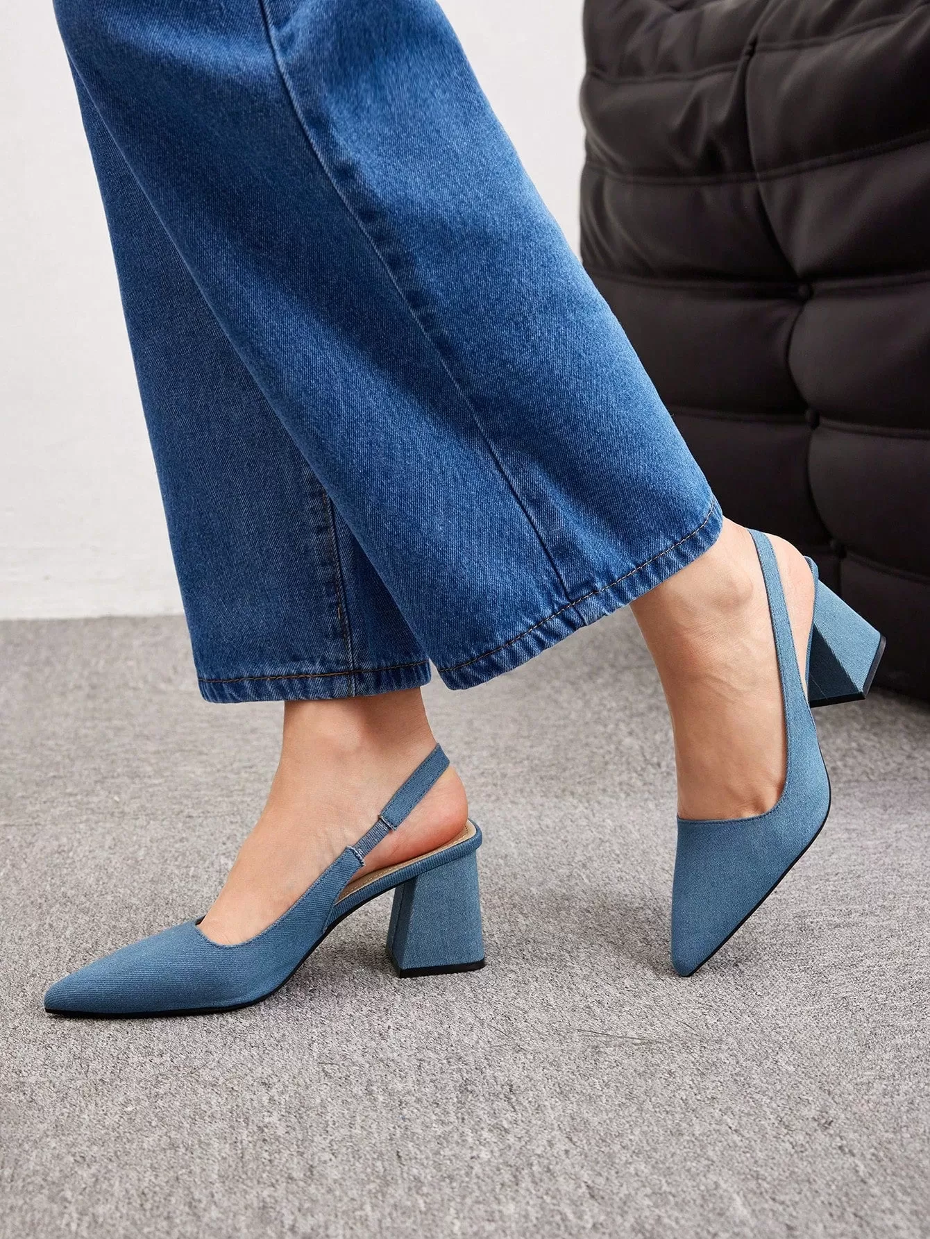 CUCCOO BIZCHIC Woman Shoes Pointed Toe Chunky Heel Pumps For Summer Graduation Heels Prom Heels Vacation Shoes Summer Sale