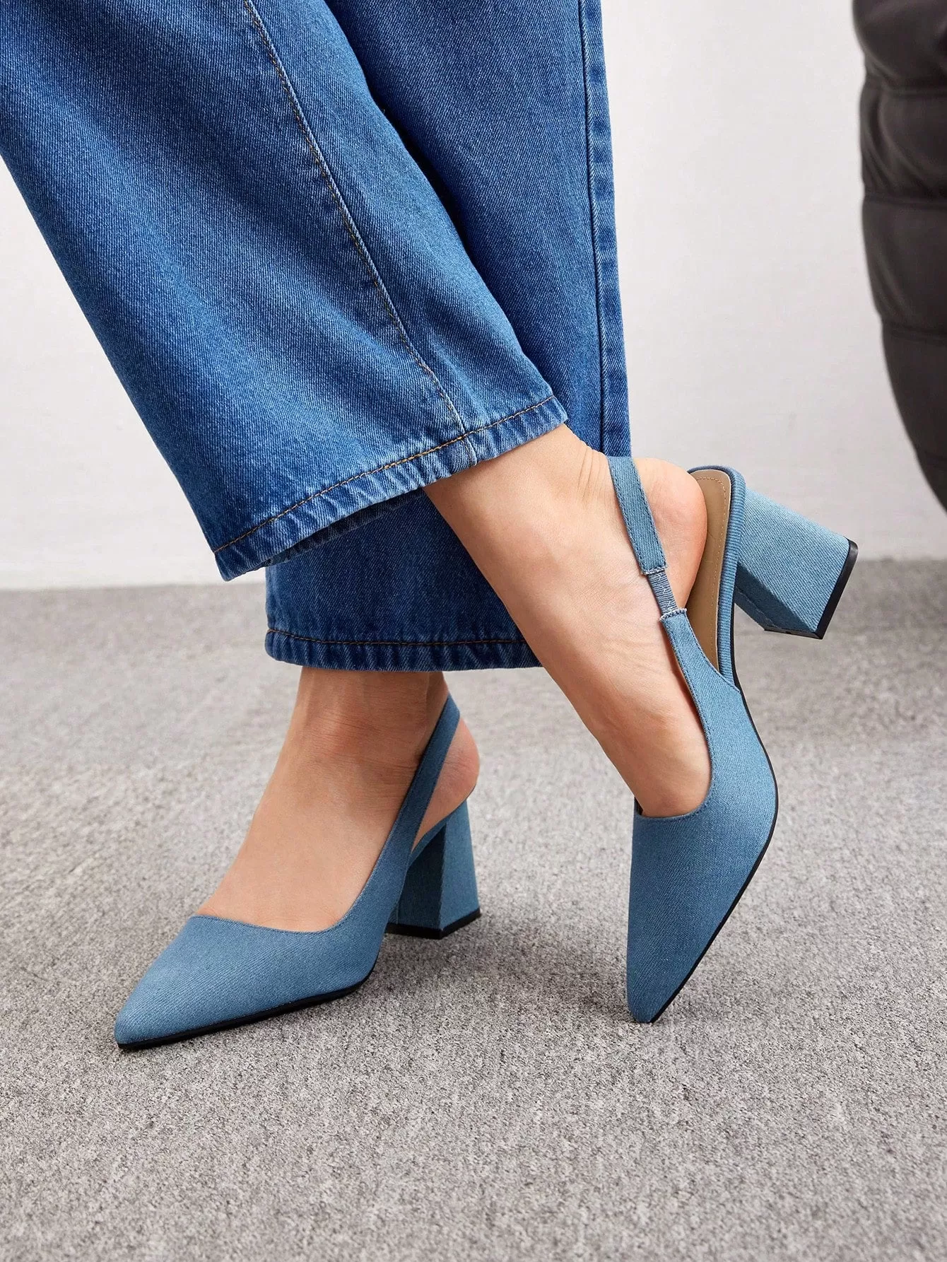 CUCCOO BIZCHIC Woman Shoes Pointed Toe Chunky Heel Pumps For Summer Graduation Heels Prom Heels Vacation Shoes Summer Sale