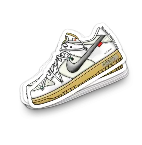 Dunk Low "Off-White Lot 1" Sneaker Sticker