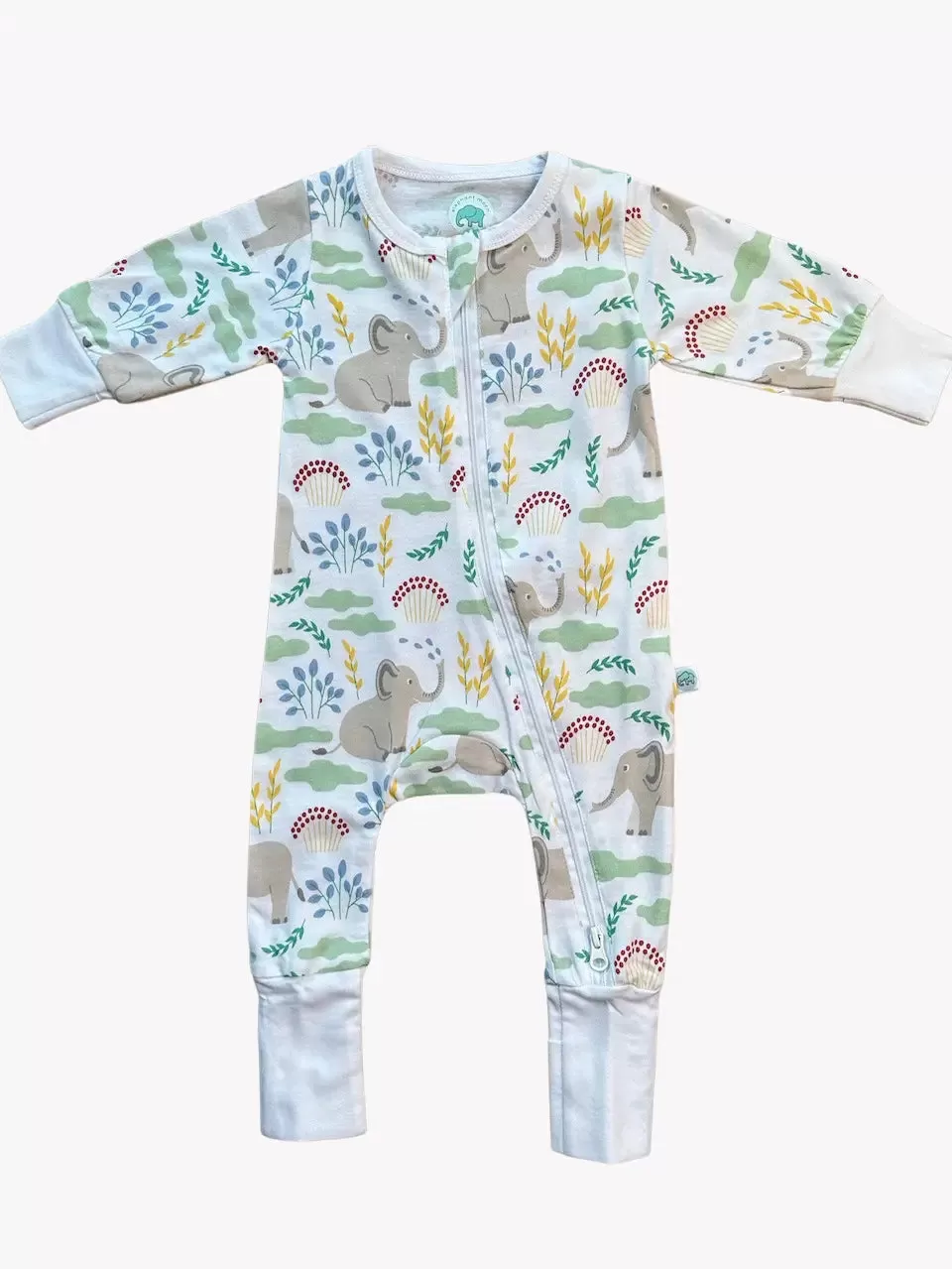 Elephant Grow With Me Romper