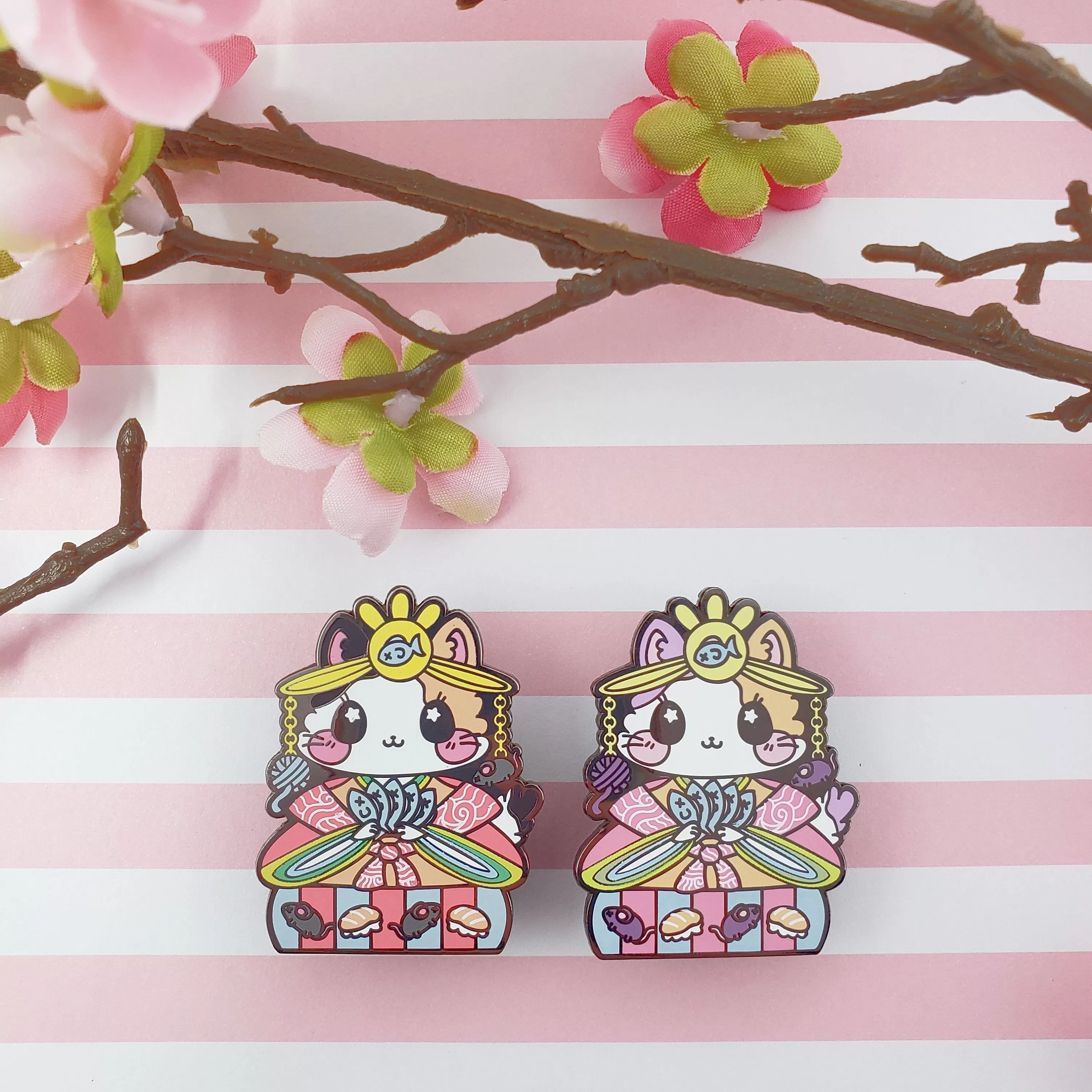 Empress Kitty: Girl's Day Animal Enamel Pins