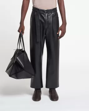 Ferre - Regenerated Leather Pants - Black