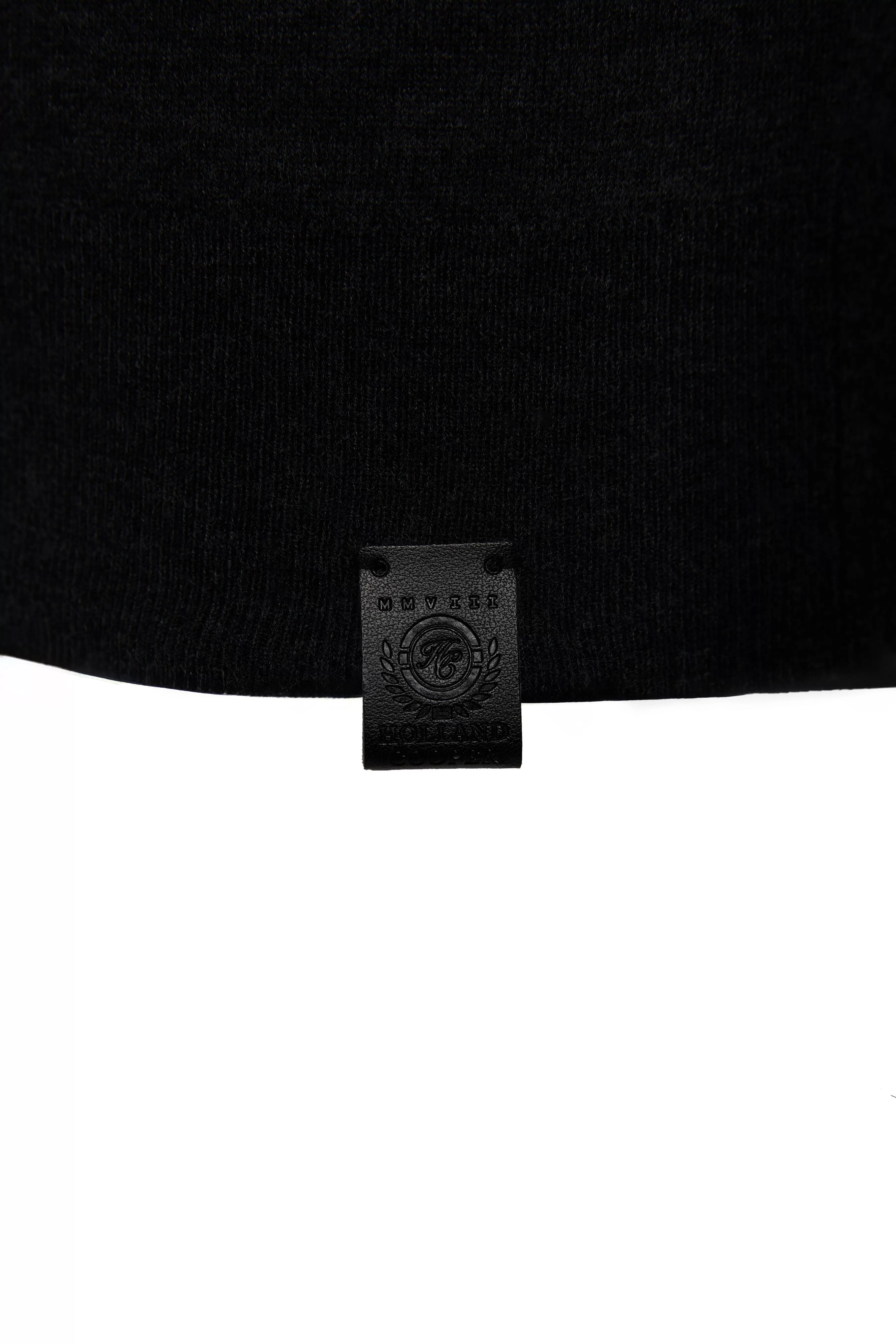 Fine Roll Neck Knit (Black)