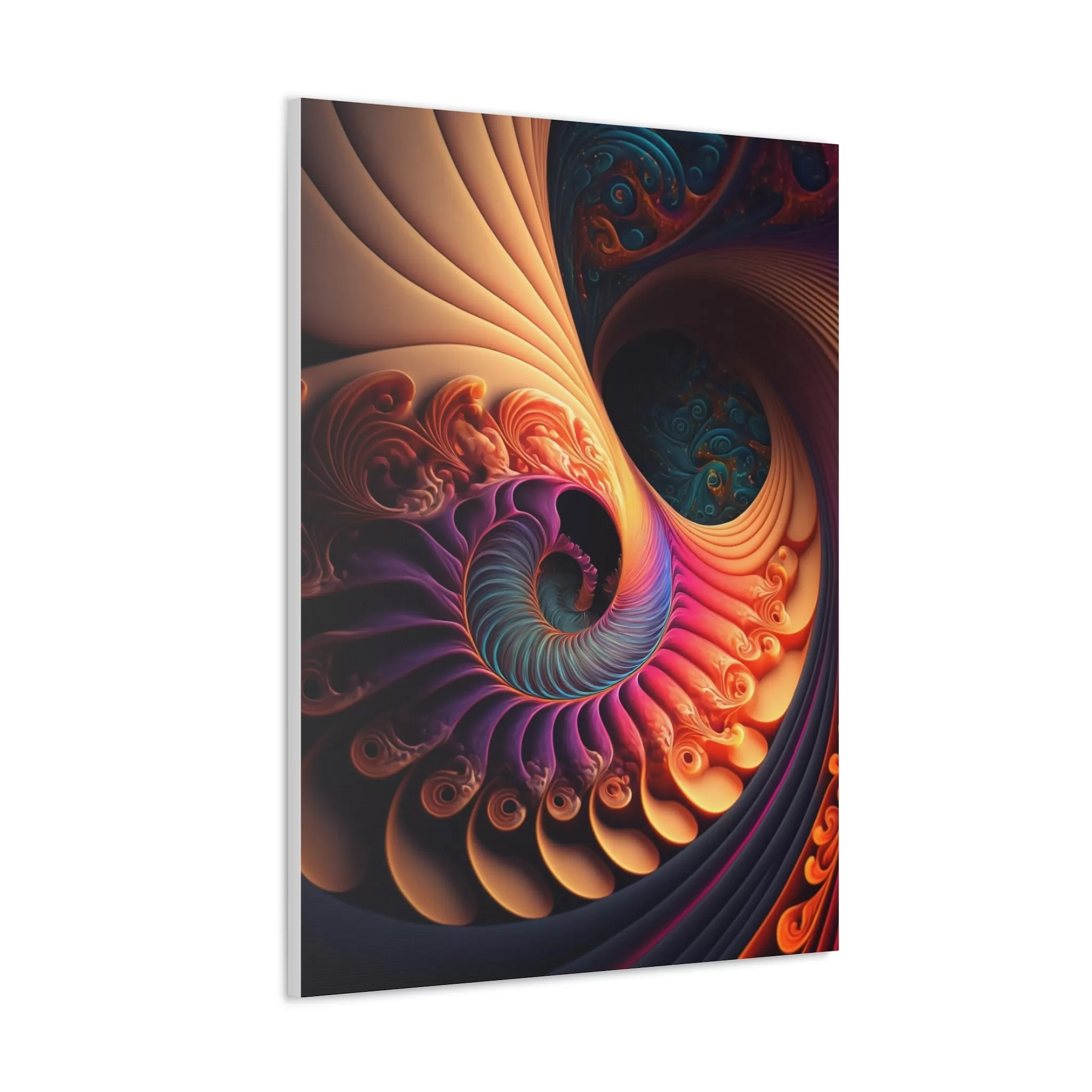 Fractal Spiral Universe Wall Art Canvas Spiritual Decor