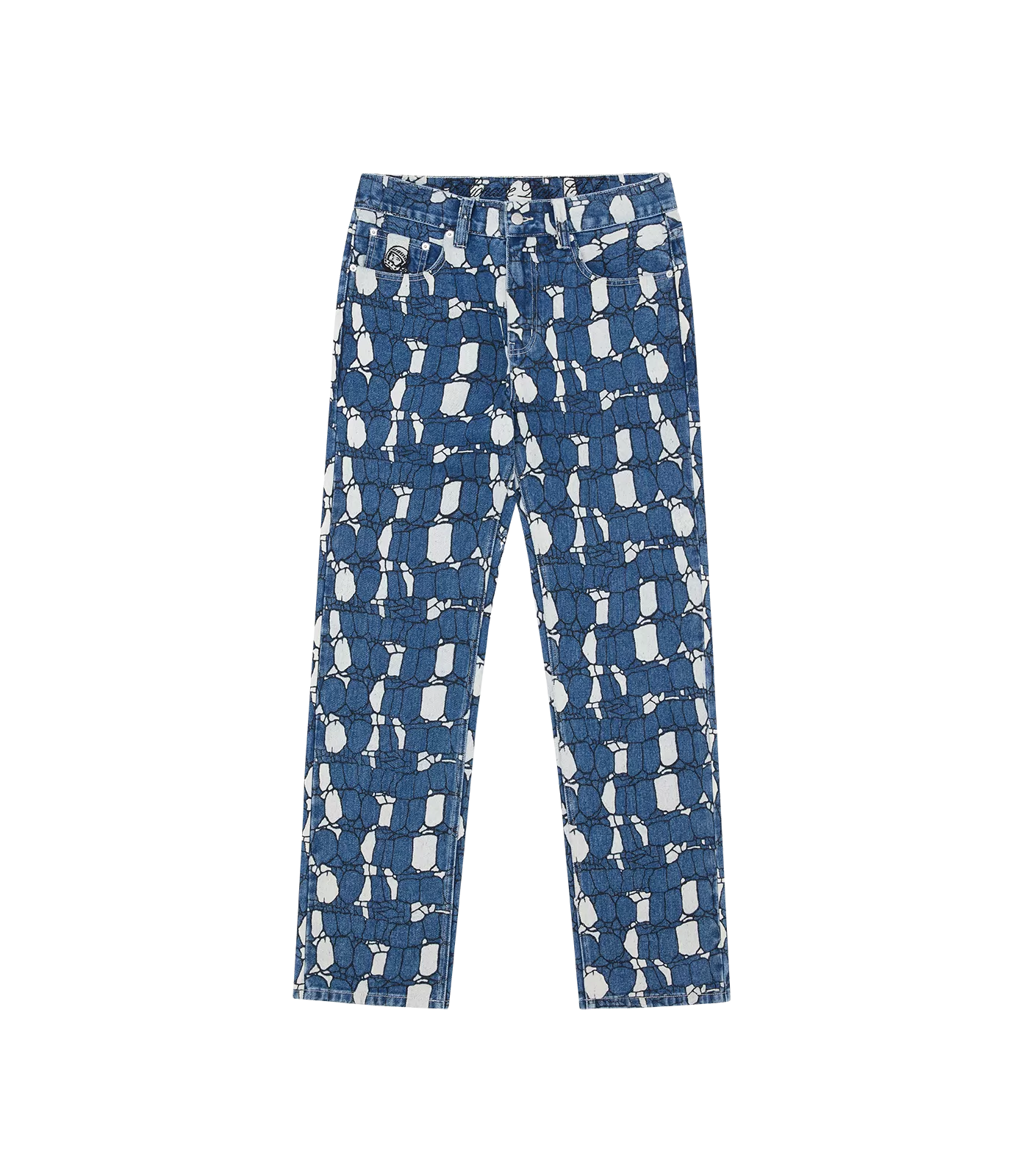 GATOR CAMO DENIM PANTS - BLUE