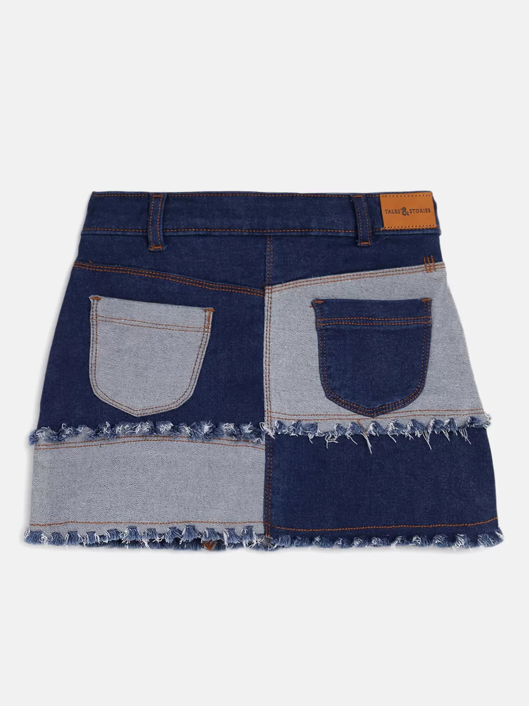 Girls Blue Denim Skirt