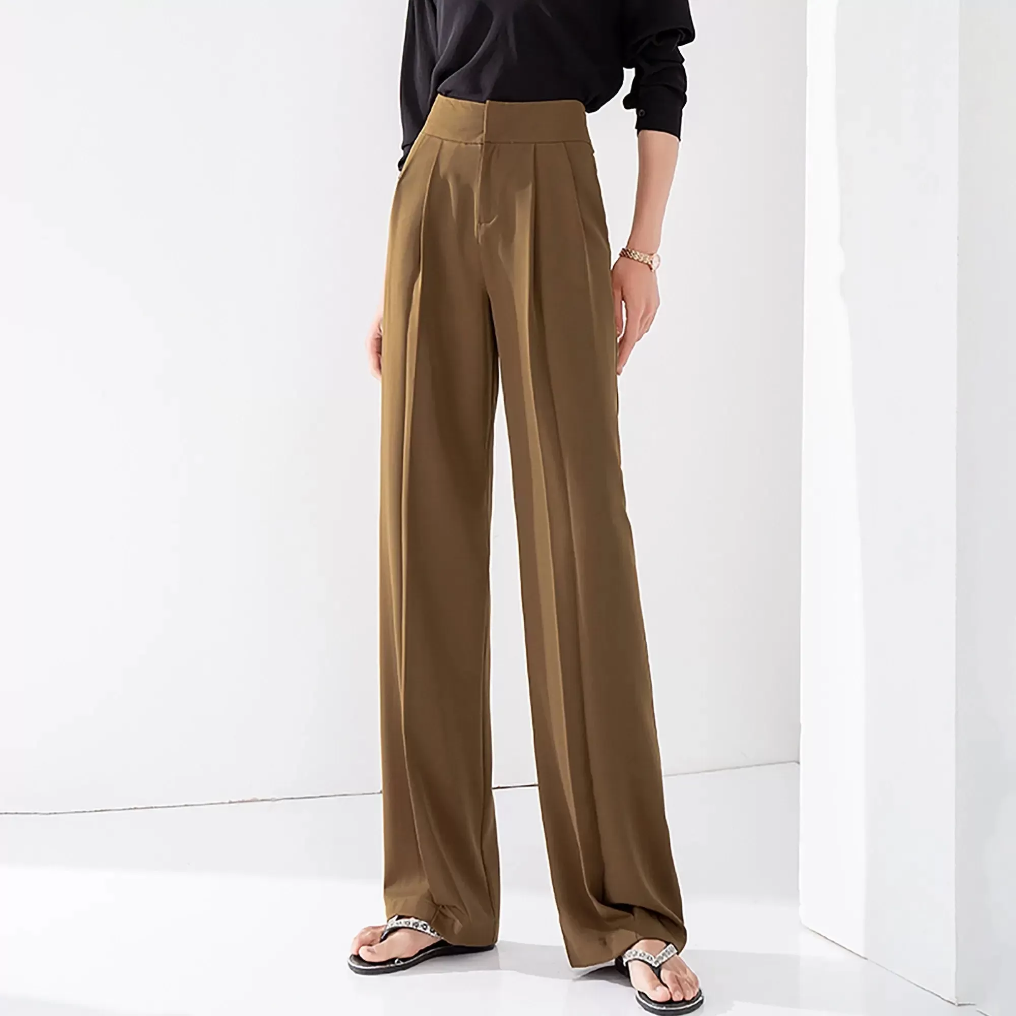 High Waist Palazzo Wide Leg Pants