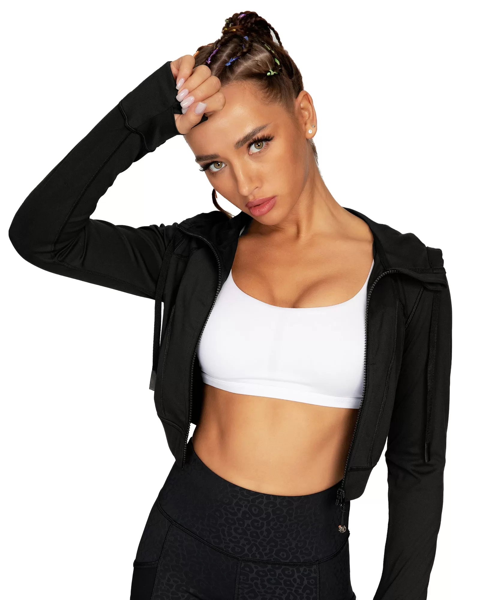 Hooded Cropped Jacket