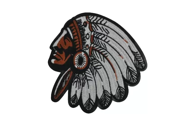 Indian Chief Profile Large Sew Patch