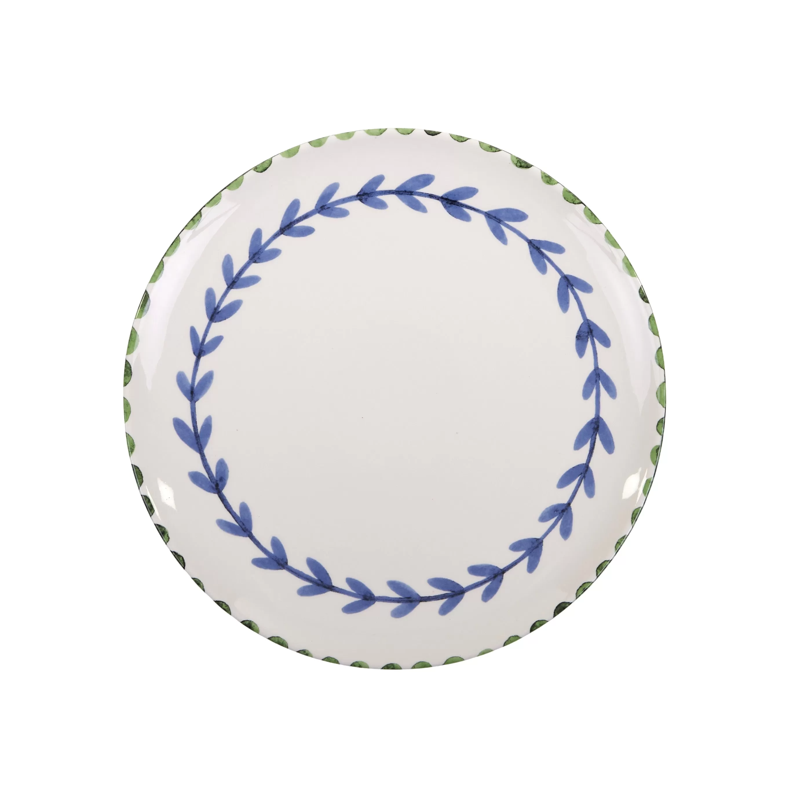 Indigo Ceramic Platter Blue/Green