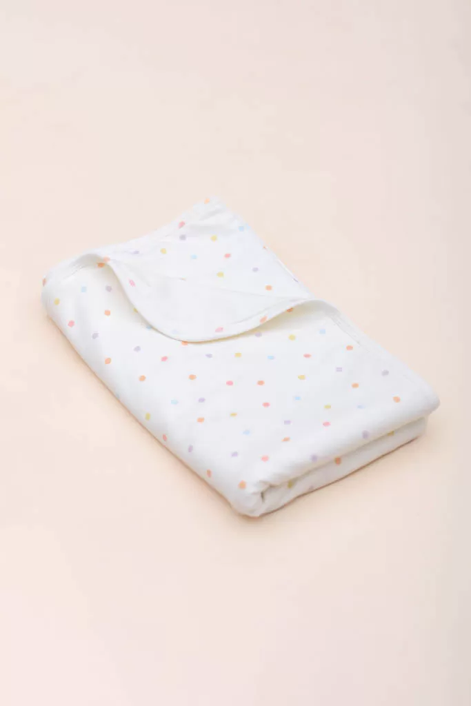 Jersey Blanket - Pastel Polka Dots