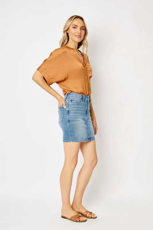 Judy Blue Basic Denim Skirt