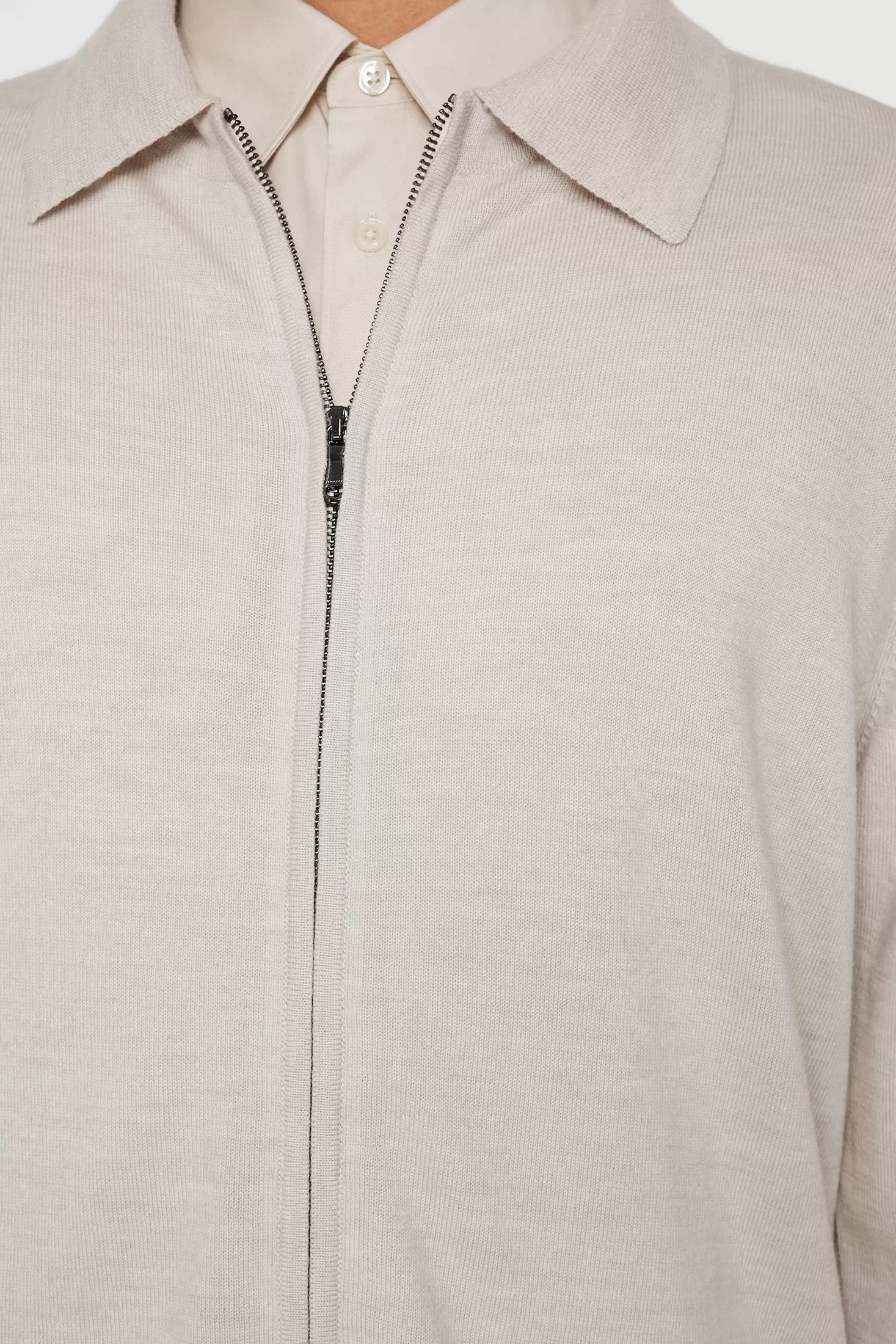 Kaleb Merino Wool Zip Cardigan