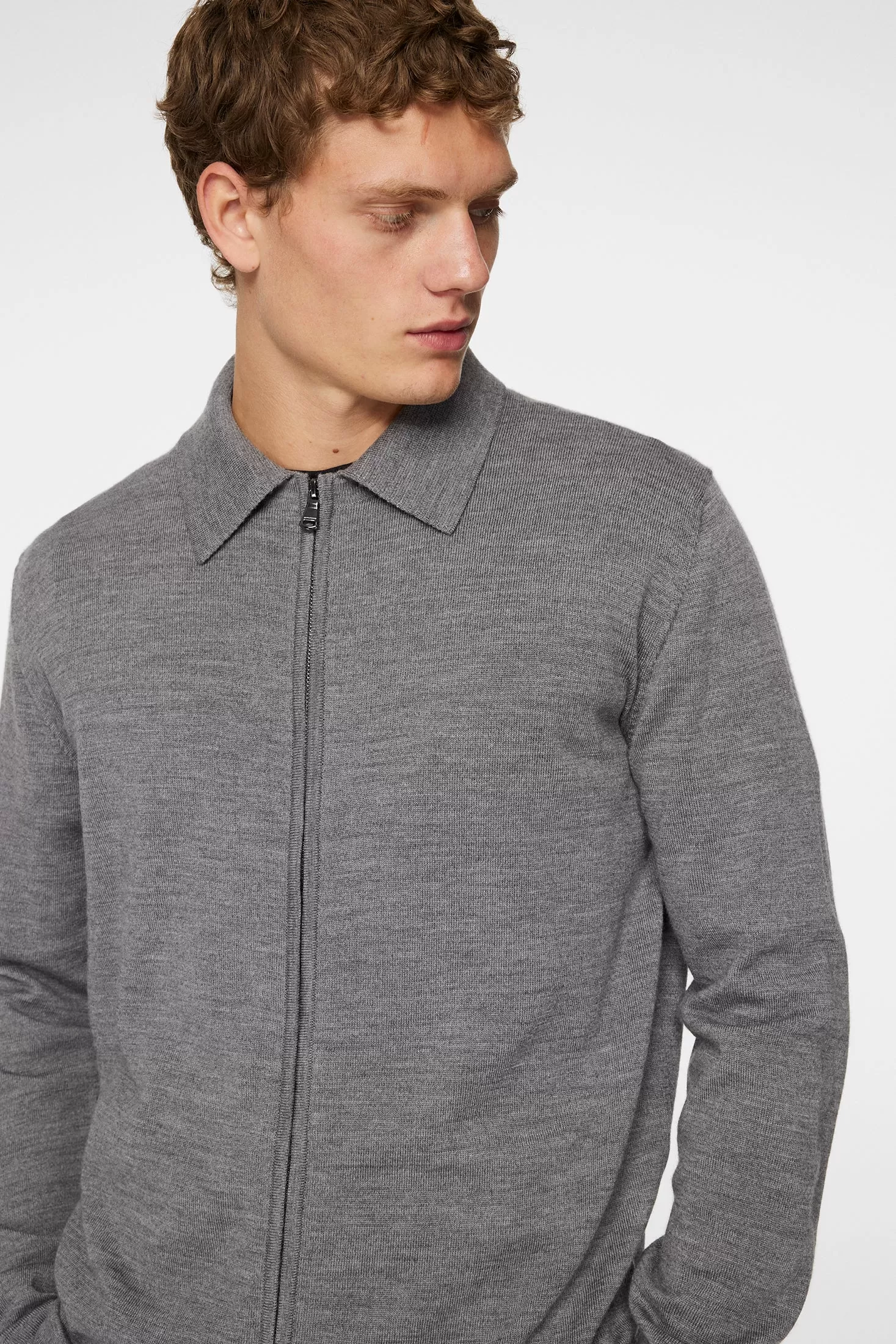 Kaleb Merino Wool Zip Cardigan