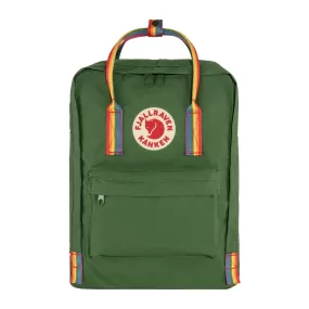 Kanken Classic Backpack - Spruce Green/Rainbow Pattern