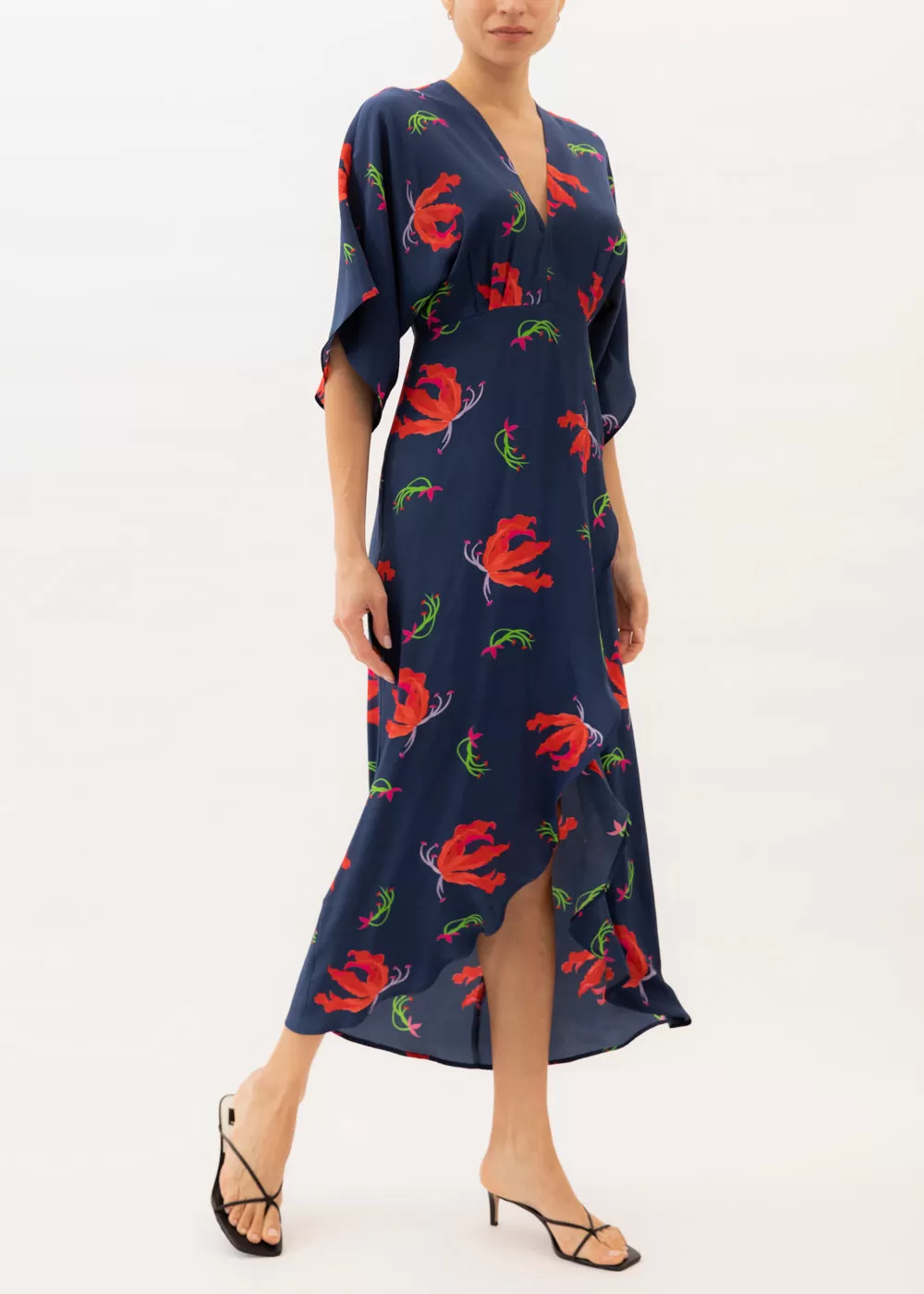 Katherine Floating Flowers Maxi Dress