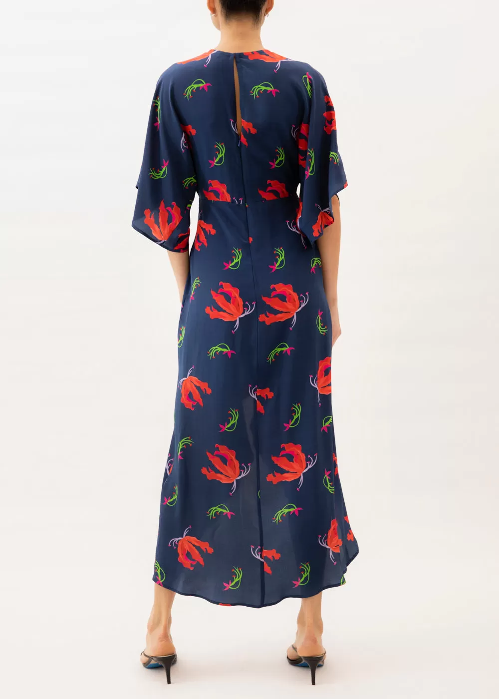 Katherine Floating Flowers Maxi Dress