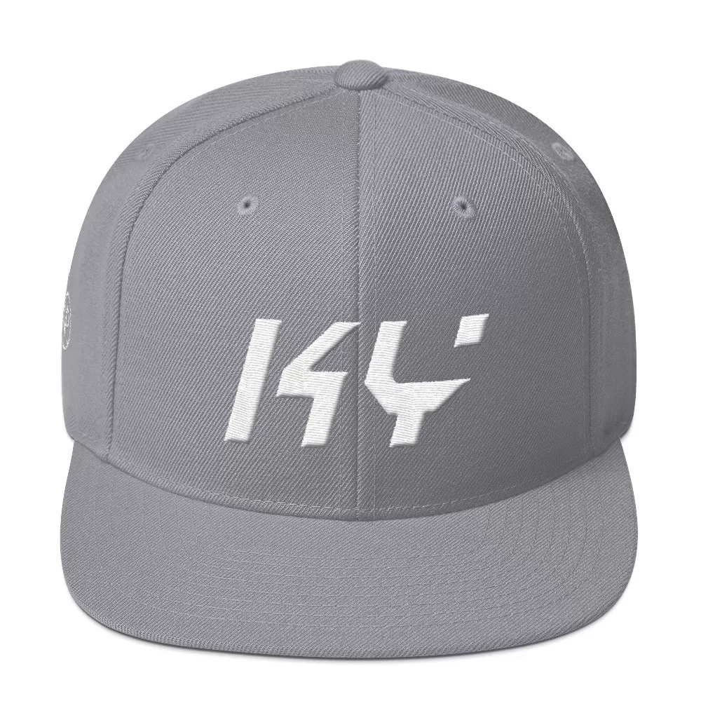 Kentucky - Flat Brim Hat - White Embroidery - KY - Many Hat Color Options Available