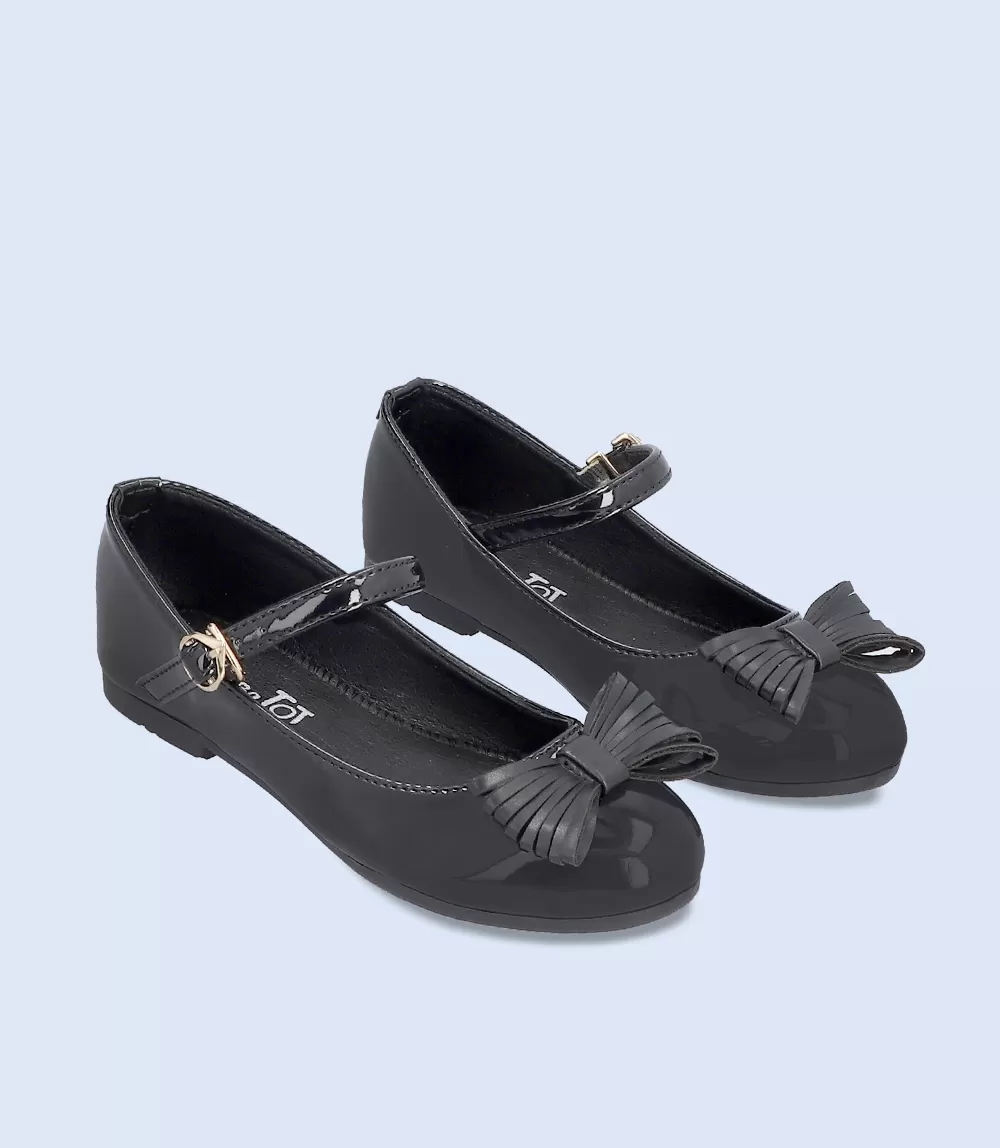 KG0041-BLACK-Girls Casual School Shoes