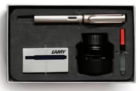 Lamy gift pack \ silver fountain pen