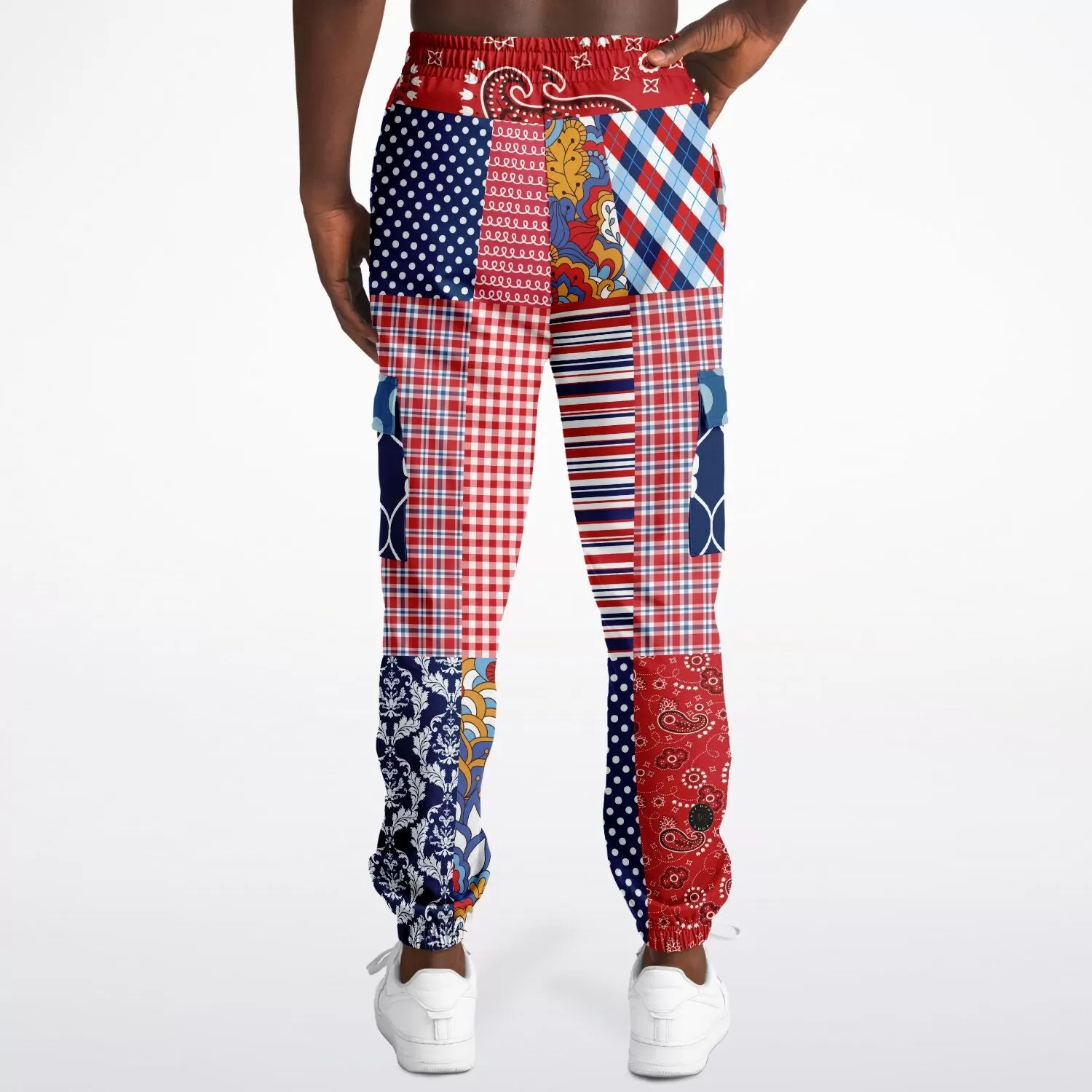 Liberty Bell Floral Stripe Polka Dot Unisex Cargo Sweats