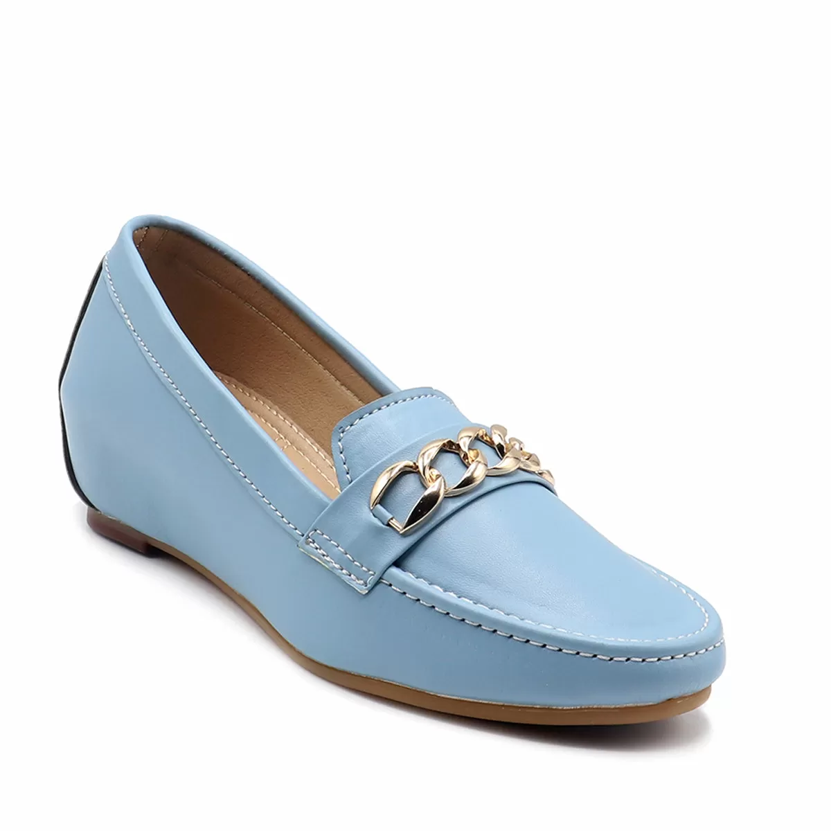 Light Blue Casual Moza 095137