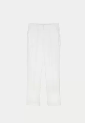 Long Formal Solid Trouser With Pockets