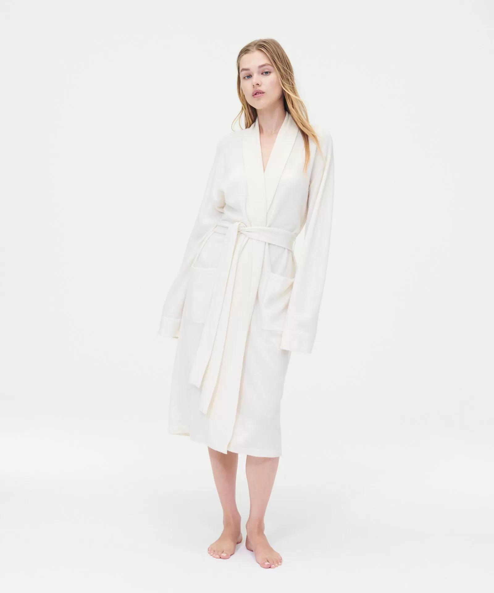 Long Signature Cashmere Robe