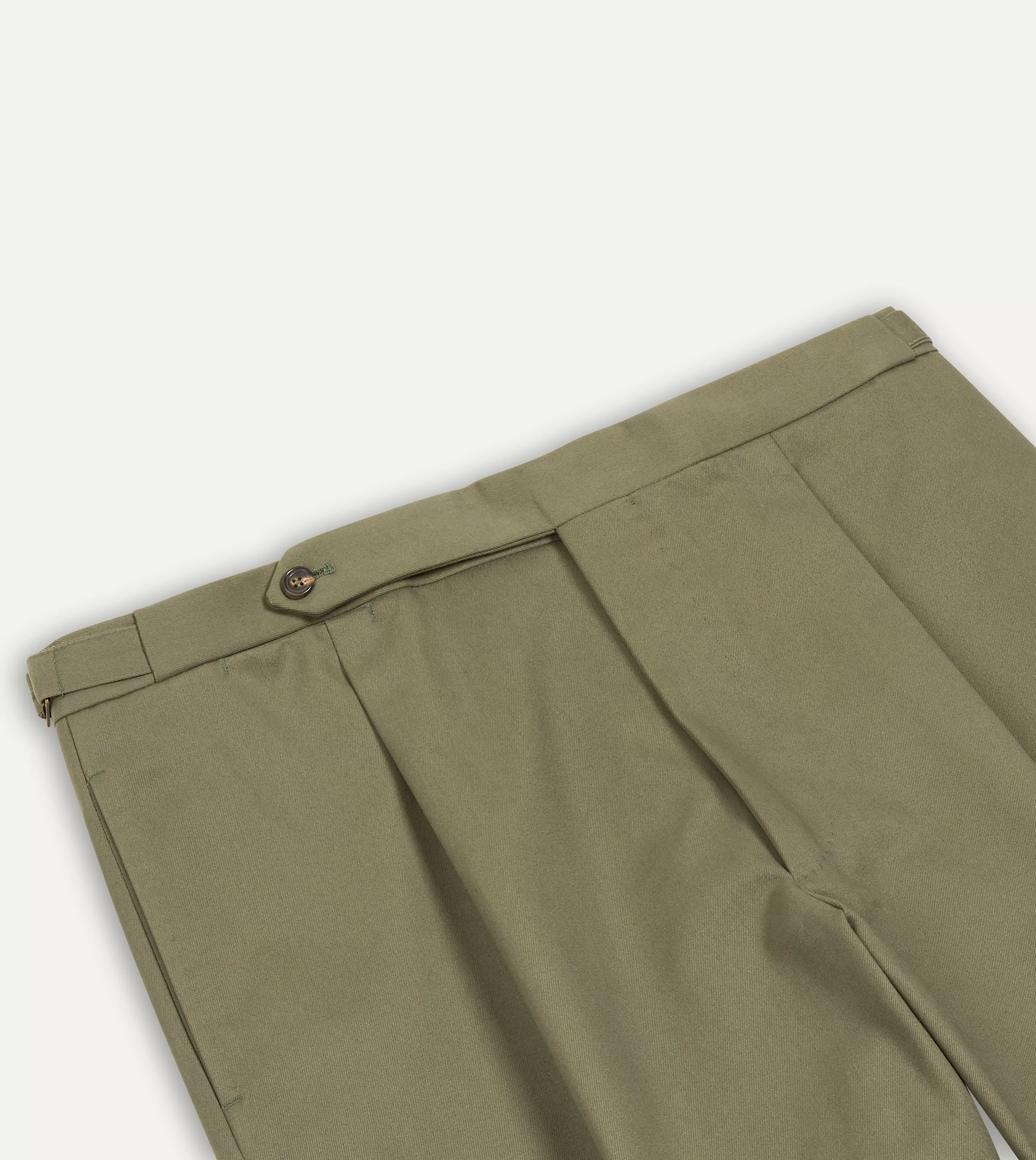 Lovat Cotton Drill Single Pleat Trouser