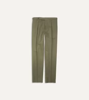 Lovat Cotton Drill Single Pleat Trouser