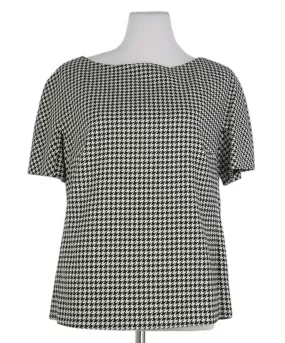 Max Mara Black & White Houndstooth Top sz 8