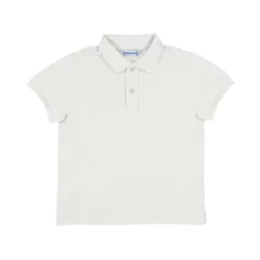 Mayoral Mini Basic White Short Sleeve Polo_ 150-36