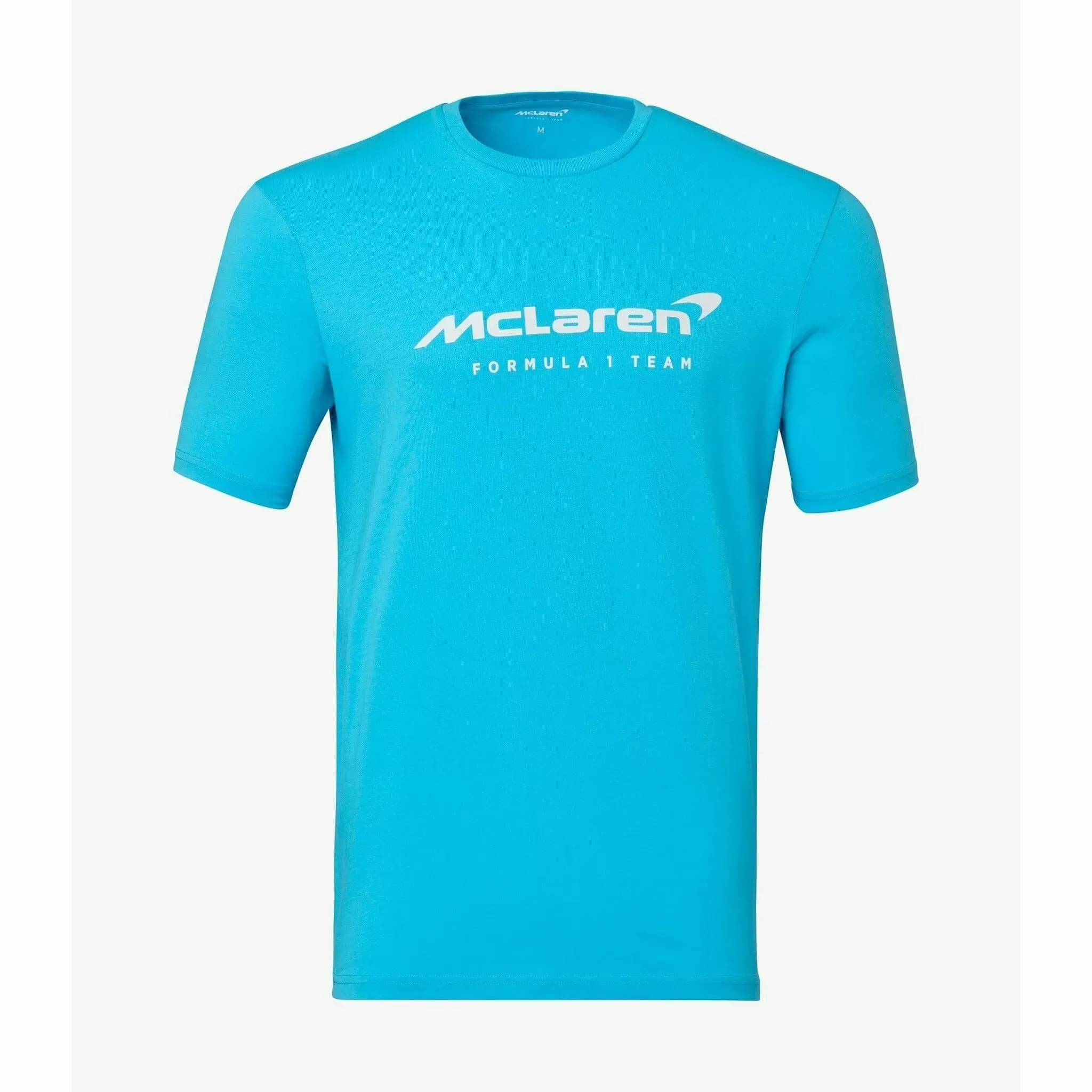 McLaren F1 Men's Miami Neon Logo T-Shirt-Black/White/Vice Blue/Beetroot Purple