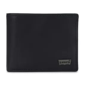 Men's Blue Brand Logo Bi-Fold Wallet