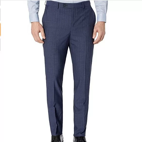 Men's DKNY | Slim Fit Soft Suit  | Medium Blue Pinstripe