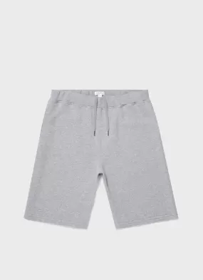 Men's Loopback Shorts in Grey Melange