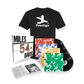 Miles '54: The Prestige Recordings - 180g 4-LP Box Set   Prestige Vintage Print Tee Bundle