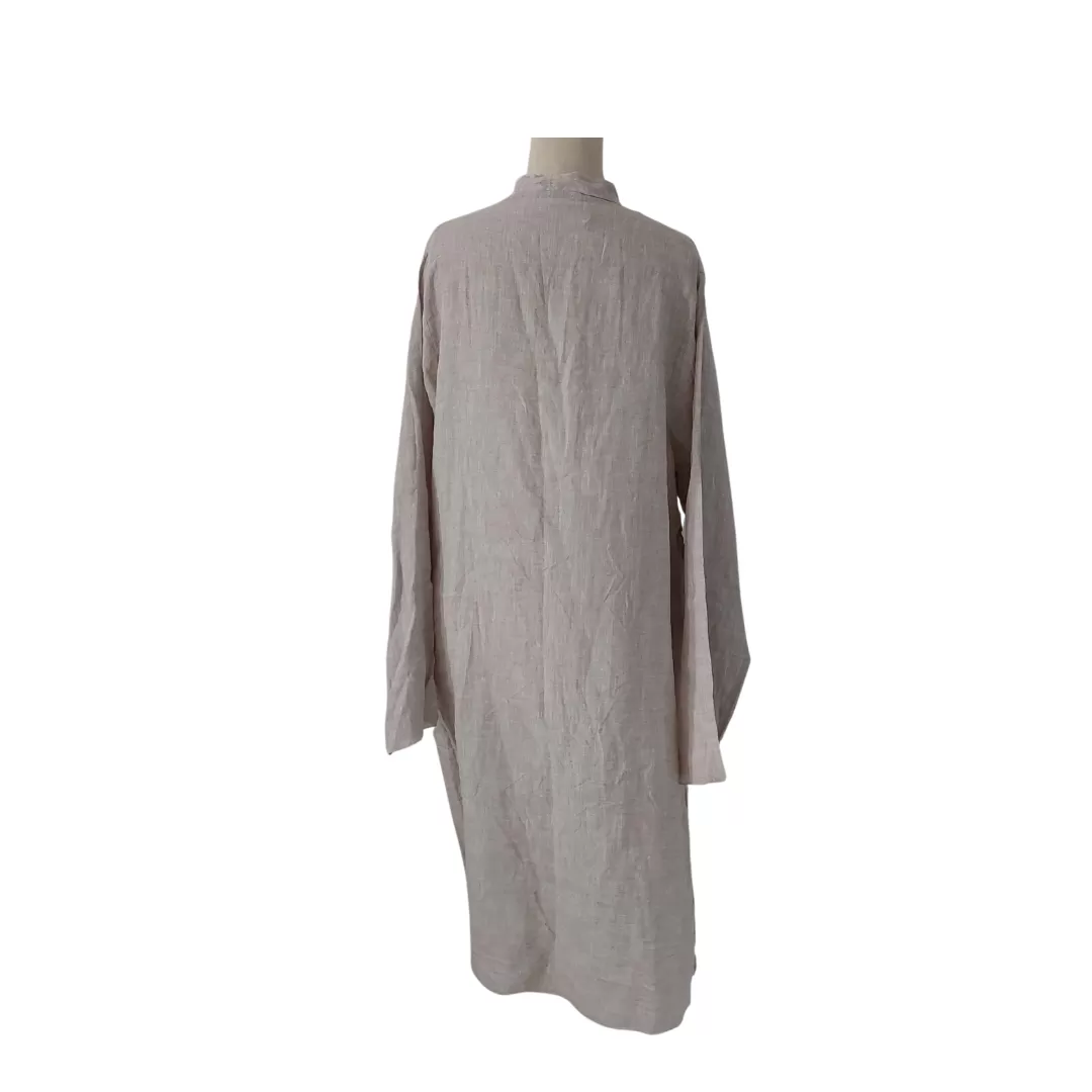 Misha Lakhani Grey Pearl Buttons Kurta | Like New |