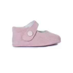 My-First Suede Mary Janes in Pink