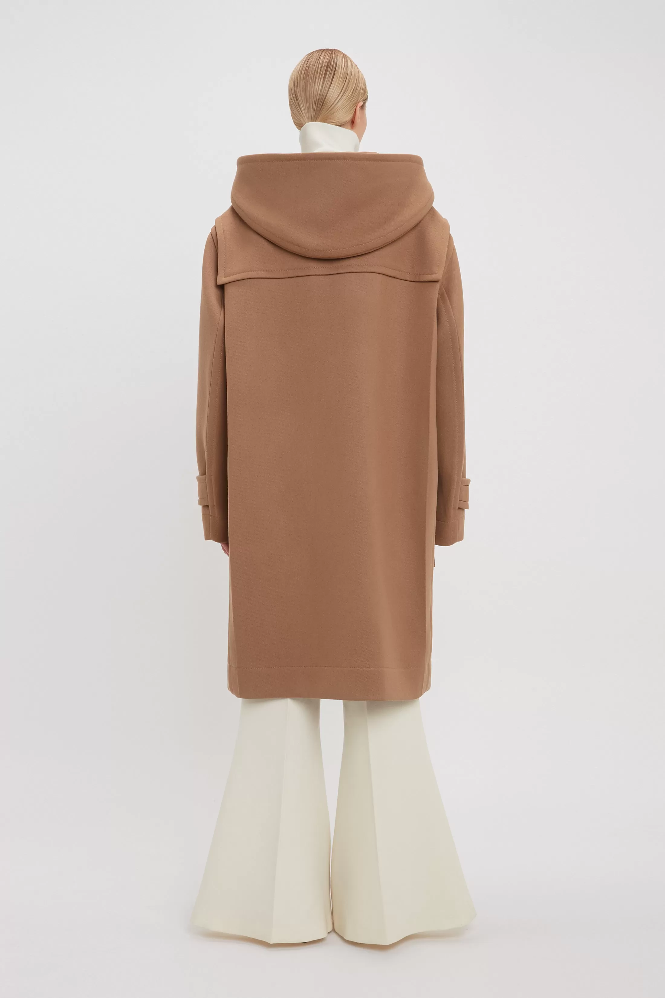 Oversized Duffle Coat In Camel