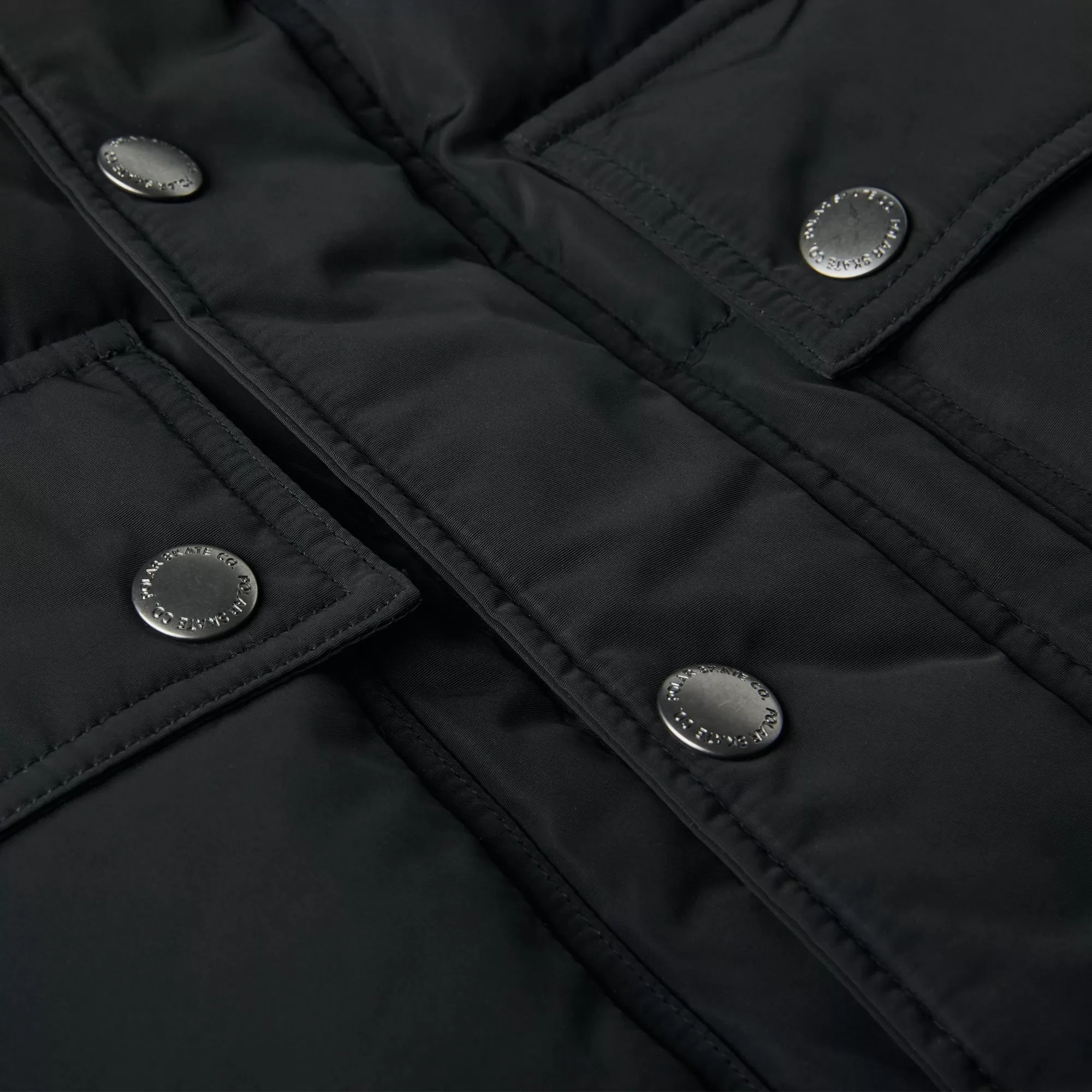 Polar Skate Co. Hood Puffer Black