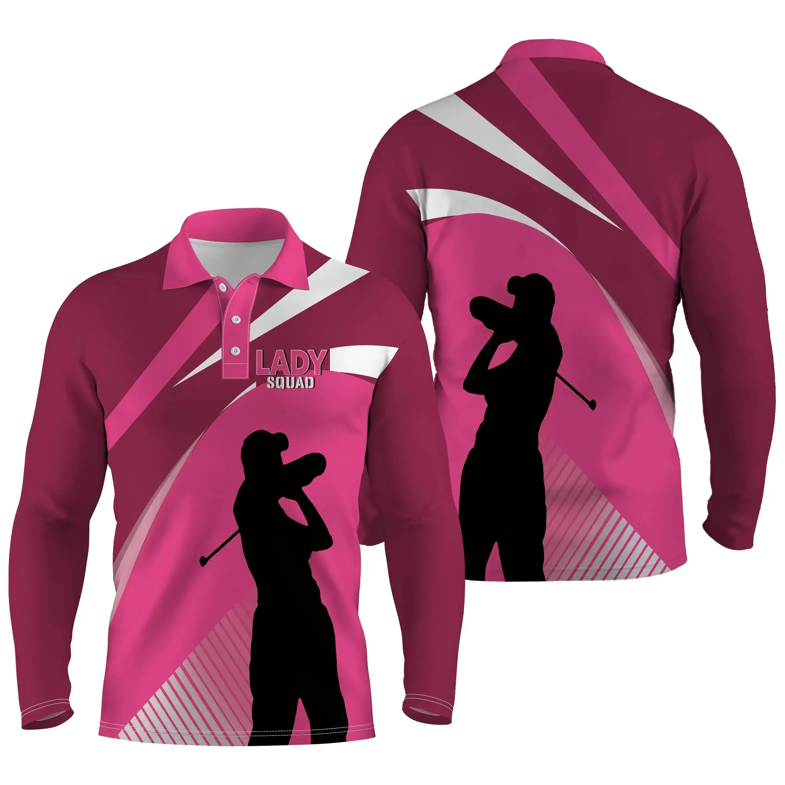 Polo Golfeuse, Fan de Golf, Polo de Sport Femme, Polo à Séchage Rapide Pour Femme, Lady Squad - CTS12052220