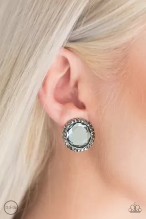 Positively Princess Silver-Clip On Earrings