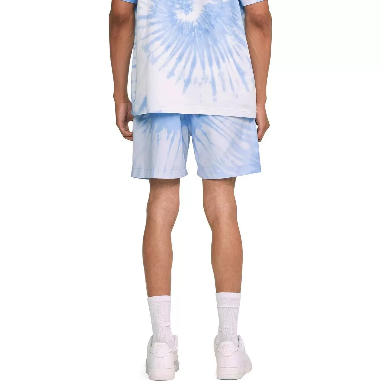 Purple Brand All Round Short Placid Blue Spiral Tie Dye Blue