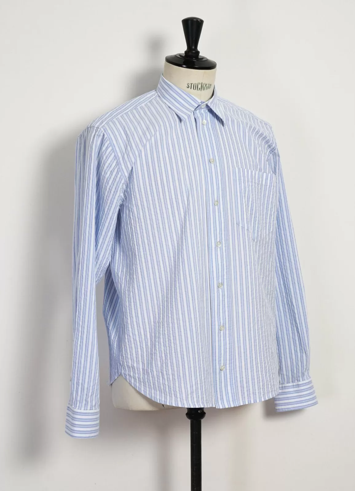 RAYMOND | Relaxed Classic Shirt | Big Blue Stripes