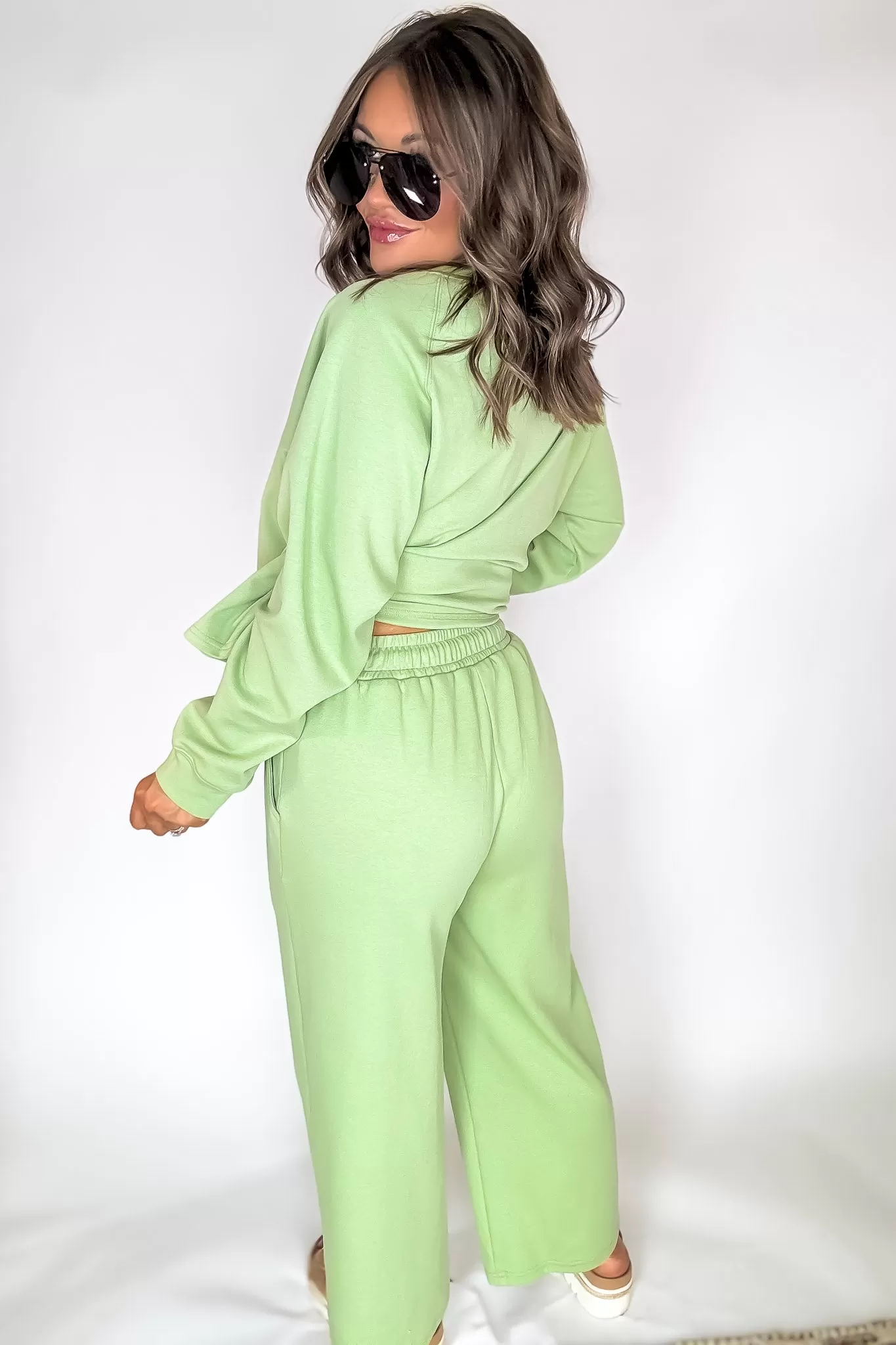 Relaxation Light Olive Drawstring Pants