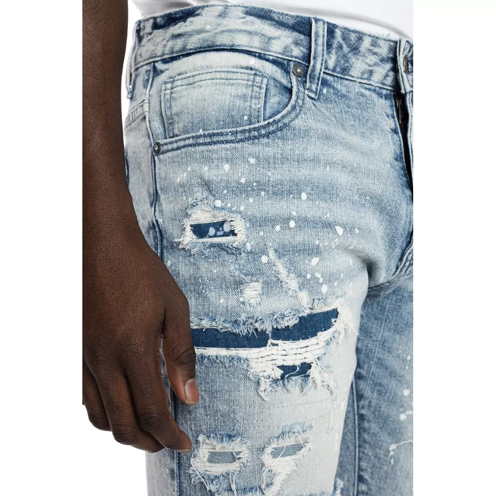 Ripoff Semi Basic Jean Shorts - Mizu Blue