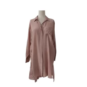 Shamsha Hashwani Dusty Pink Silk Kurta | Pre Loved |