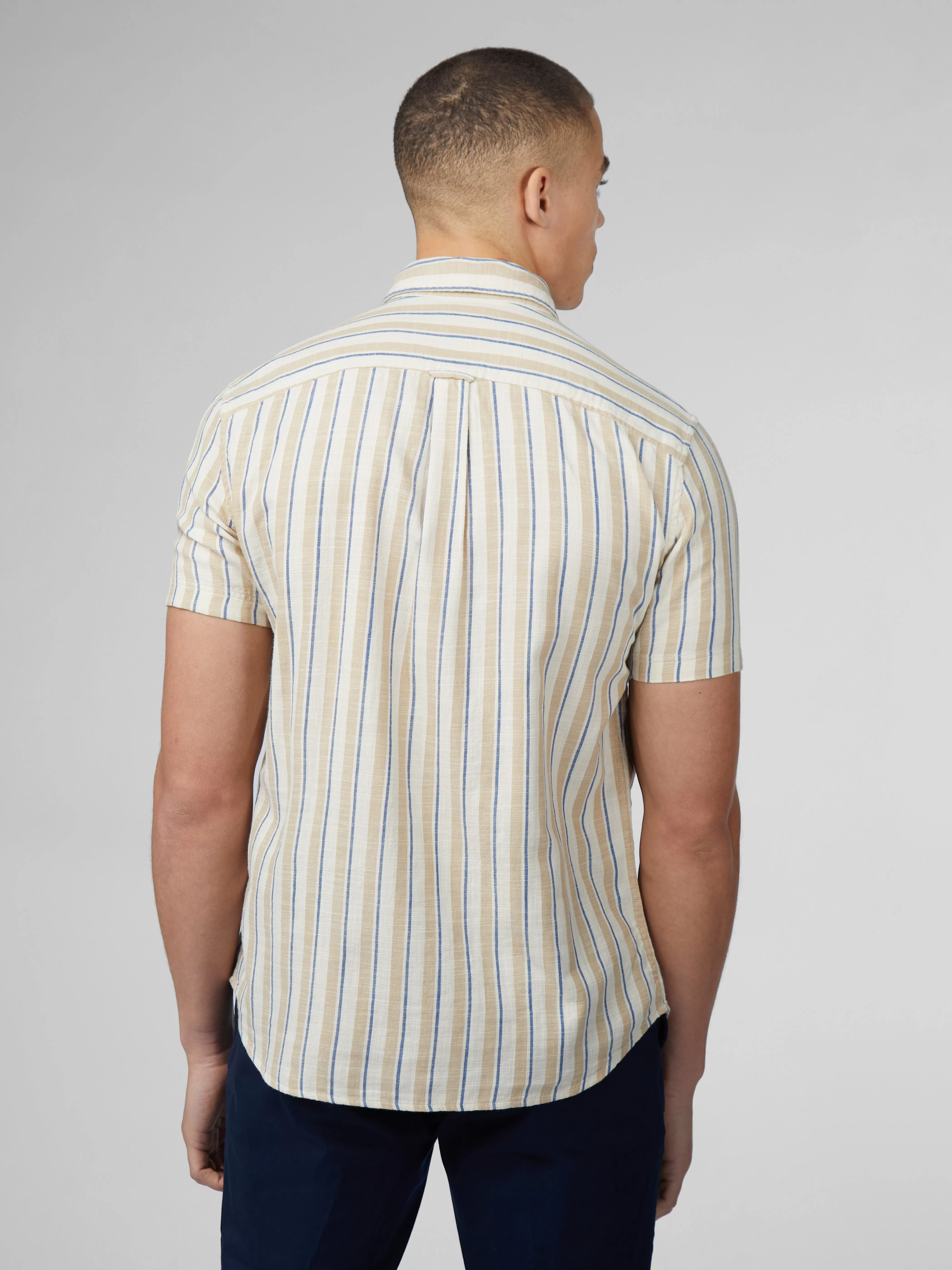 Signature Mod Stripe Shirt - Fog